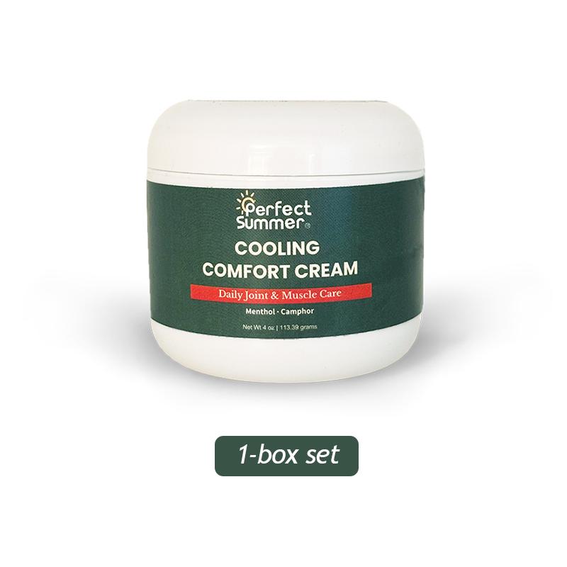 Perfect Summer Joint Relief Cream High Menthol Relief Cream - Soothes Knees, Lumbar Spine, Neck, Hands and Feet 4 oz; Contains Menthol, Camphor, Copper Tripeptide-01, Capsaicin, Clove Oil and Sunflower Seed Oil