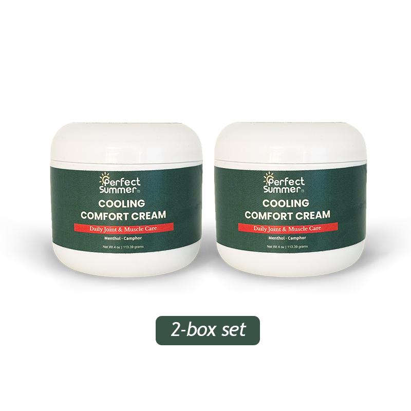 Perfect Summer Joint Relief Cream High Menthol Relief Cream - Soothes Knees, Lumbar Spine, Neck, Hands and Feet 4 oz; Contains Menthol, Camphor, Copper Tripeptide-01, Capsaicin, Clove Oil and Sunflower Seed Oil