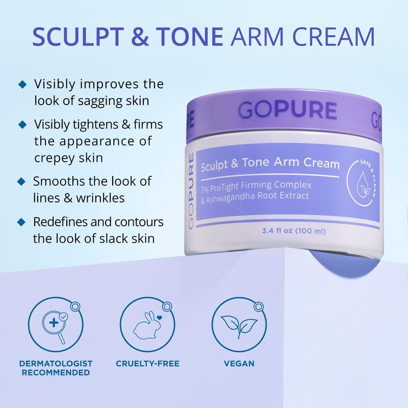 GOPURE Sculpt & Tone Arm Cream 2x Jars Skin Body