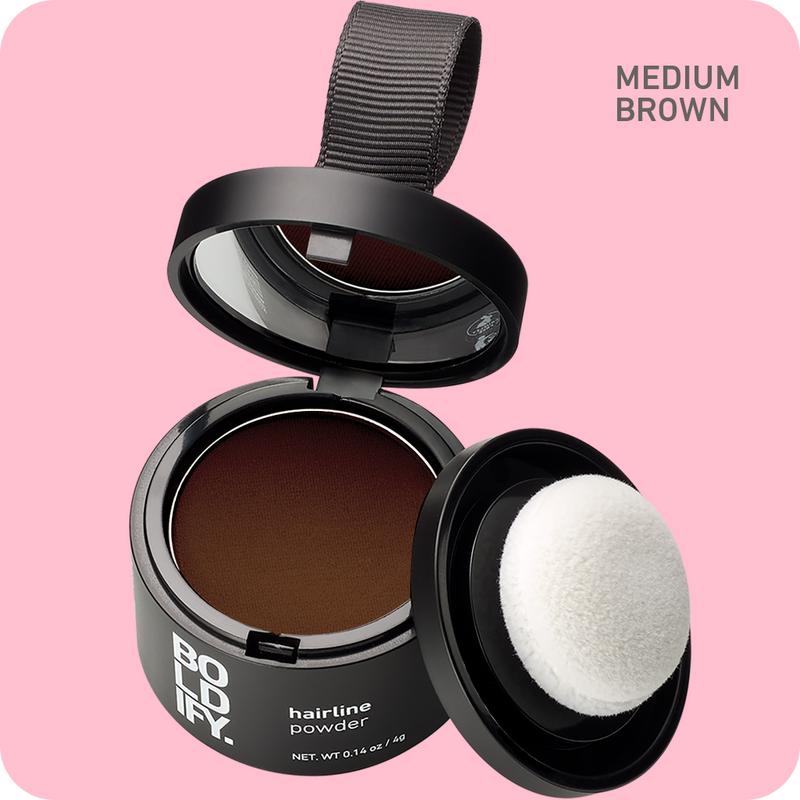 Hairline Powder - Root Touch Up Hair Color for Gray Coverage - Bald Spot Concealing Hair Powder for Women & Men - 48-Hour Stain-Proof - Haircare Thickening