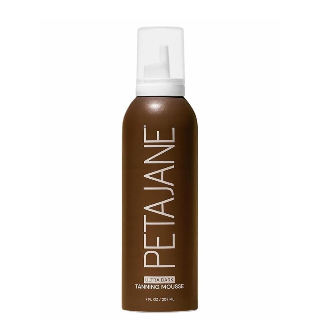 Dark Tanning Mousse 7oz - Made in the USA - Streak-Free, Lightweight, Non-Sticky, Fast-Absorbing, Vegan, Sunless Tanner for All Skin Types