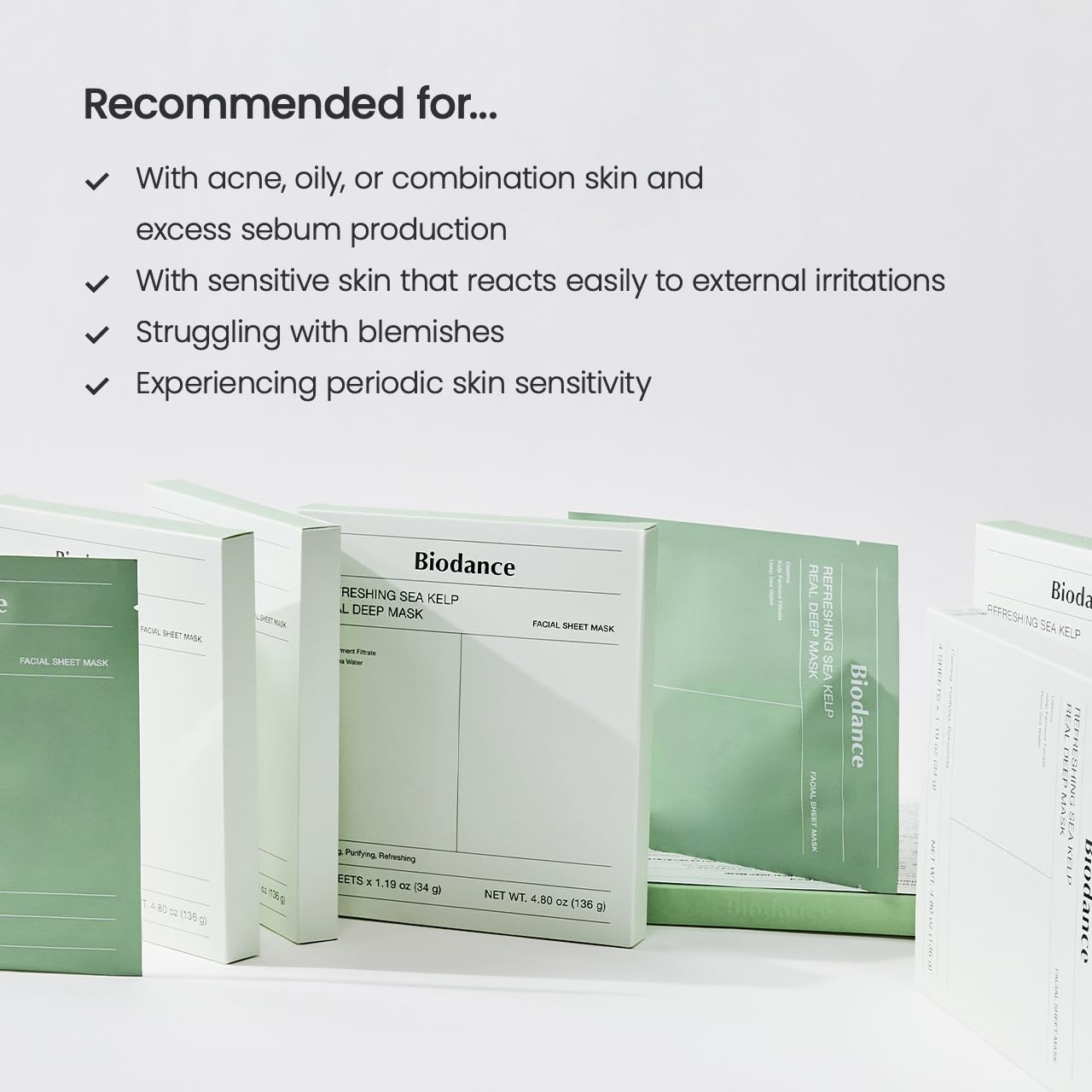 Bio-Collagen Real Deep Mask, Hydrating Overnight Hydrogel Mask, Pore Minimizing, Elasticity Improvement, Korean Skincare | 1.19oz(34g) x 4ea