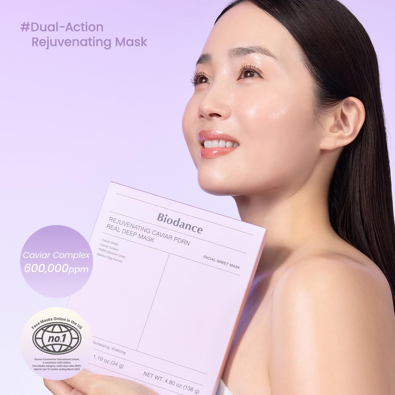 Bio-Collagen Real Deep Mask, Hydrating Overnight Hydrogel Mask, Pore Minimizing, Elasticity Improvement, Korean Skincare | 1.19oz(34g) x 4ea