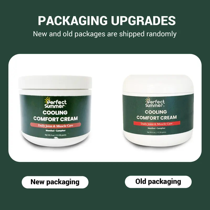 Perfect Summer Joint Relief Cream High Menthol Relief Cream - Soothes Knees, Lumbar Spine, Neck, Hands and Feet 4 oz; Contains Menthol, Camphor, Copper Tripeptide-01, Capsaicin, Clove Oil and Sunflower Seed Oil