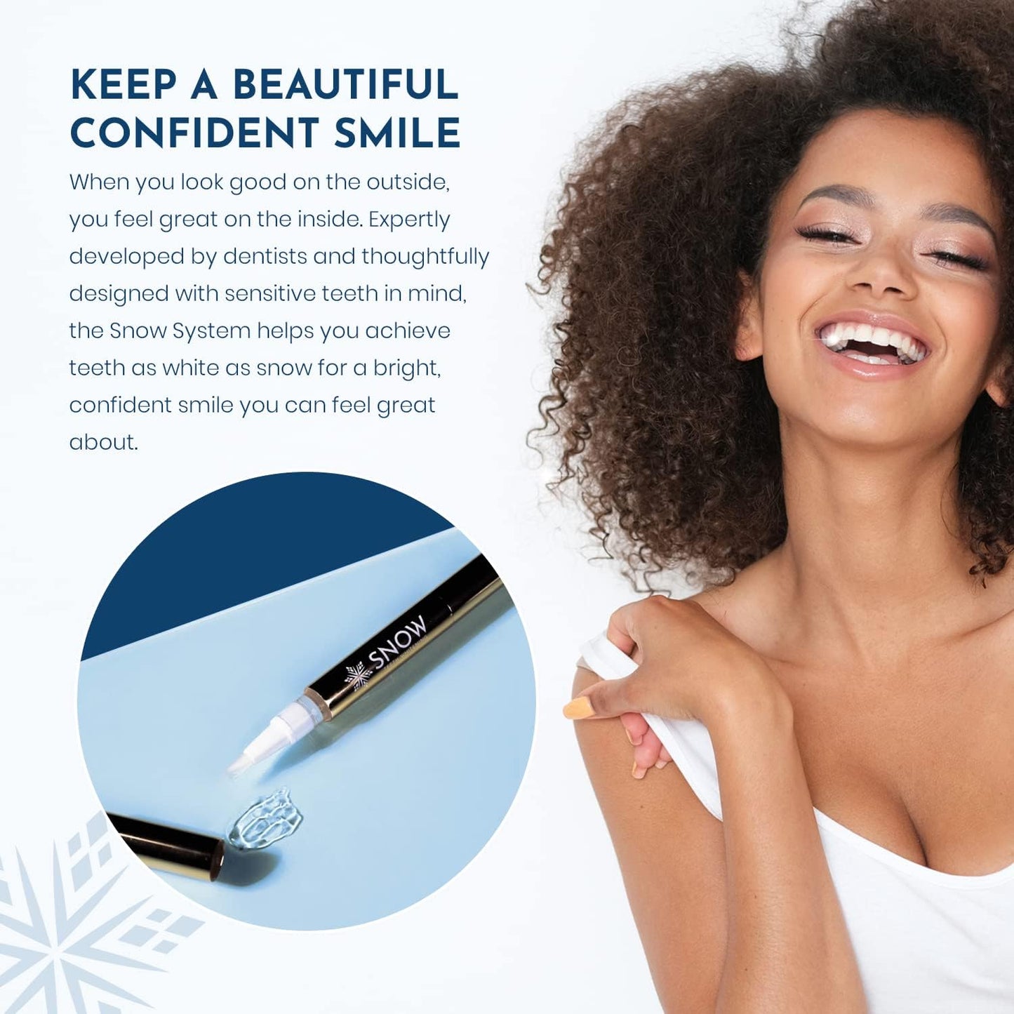 Snow Extra-Strength Teeth Whitening Pen, Enamel-Safe Tooth Whitening Pen for Sensitive Teeth, Teeth Whiteners for Oral Care, Stain Remover for Teeth That Visibly Whitens Tooth up to 8 Shades - 1 Pack