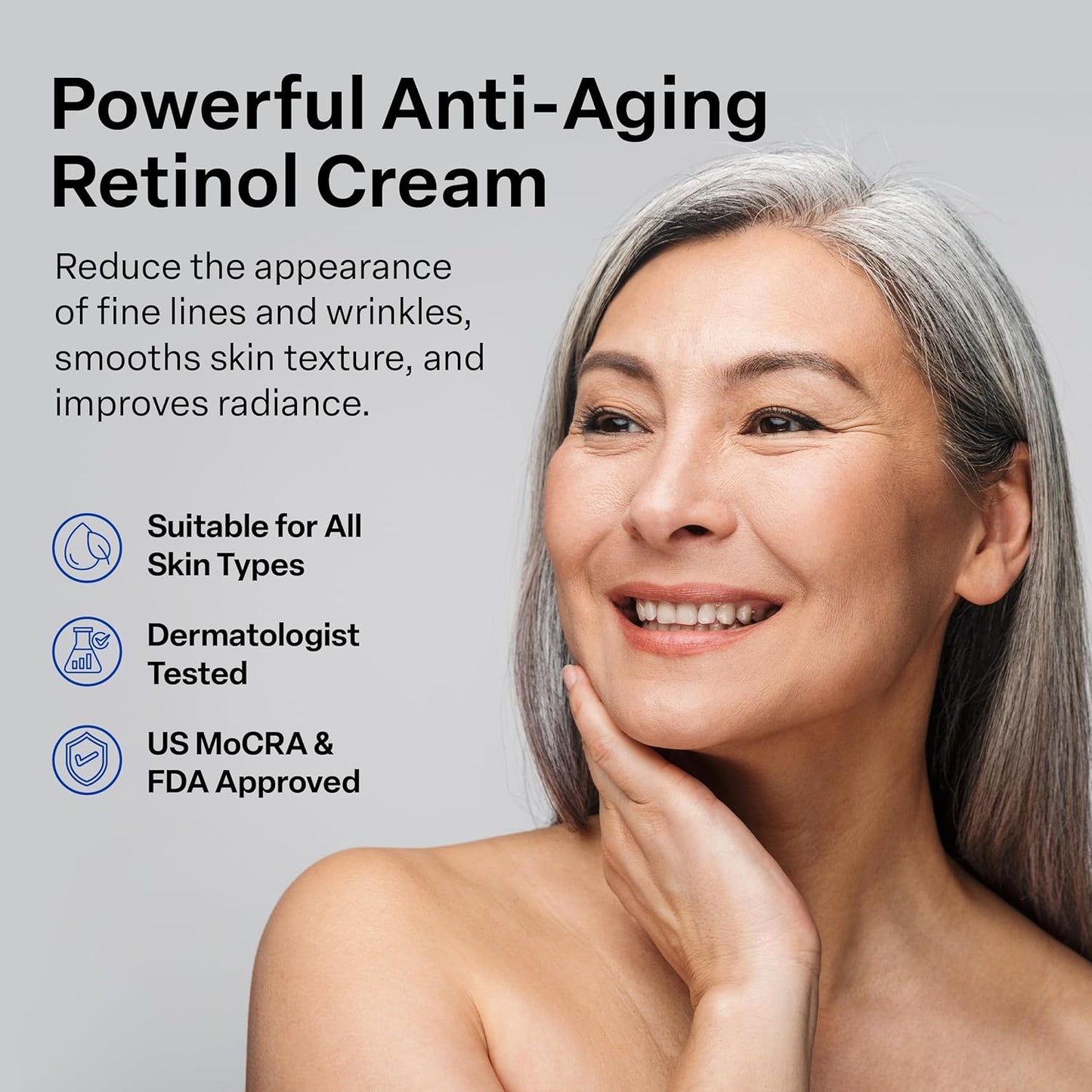 French Pharmacy Vitamin A (Retinoids) Lightweight Face Cream for Anti-Aging, Reduce Wrinkles, Prevents Acne Breakouts, and Hyperpigmentation - Skincare for Smooth, Radiant Skin - 50g Cream