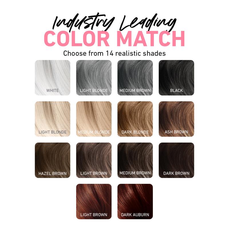 Hairline Powder - Root Touch Up Hair Color for Gray Coverage - Bald Spot Concealing Hair Powder for Women & Men - 48-Hour Stain-Proof - Haircare Thickening