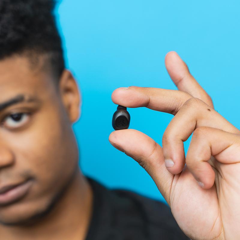 JLab JBuds Mini Earbuds - Smallest Bluetooth Earphones, IP55 Splash/Dust Proof, Custom EQ, Customizable Touch Controls, Safety Be Aware Mode, 20HR Battery Life, Earbuds For Sleeping, Android iPhone