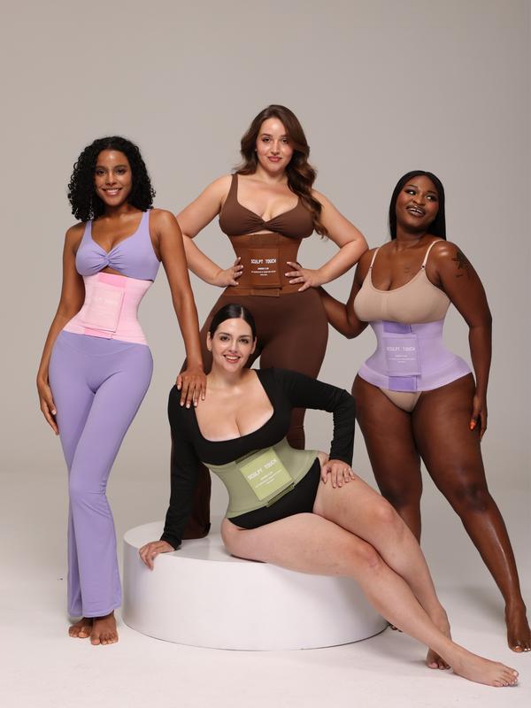 Sculpt Touch Hourglass Girdle - 3-Layer Adjustable Women's Waist Trainer Everyday Shapewear for Women Highwaist Compression Corset for Confidence & Curves Faja Sports Clothes Tummy Control Shaping - Womenswear