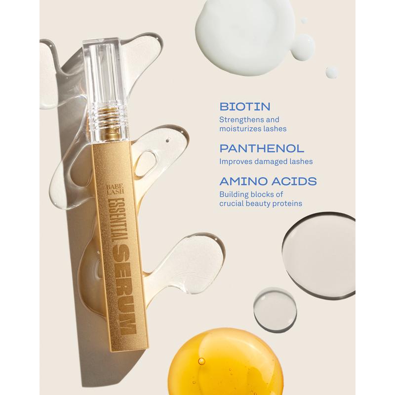 Essential Lash Serum, Longer Looking Eyelashes, Advanced Lash Enhancing Treatment with Biotin & Amino Acids for Natural Lashes & Lash Extensions, Vegan & Cruelty-Free