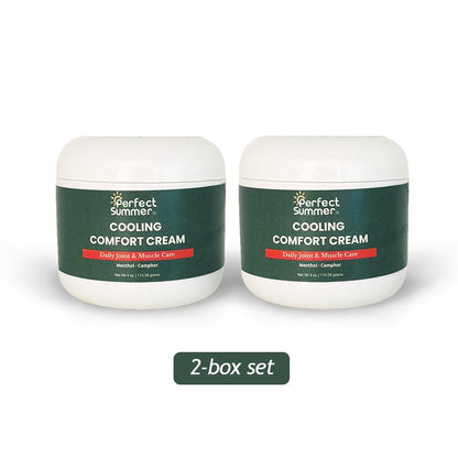 Perfect Summer Joint Relief Cream High Menthol Relief Cream - Soothes Knees, Lumbar Spine, Neck, Hands and Feet 4 oz; Contains Menthol, Camphor, Copper Tripeptide-01, Capsaicin, Clove Oil and Sunflower Seed Oil