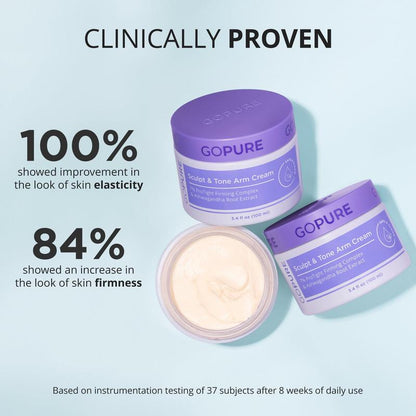 GOPURE Sculpt & Tone Arm Cream 2x Jars Skin Body