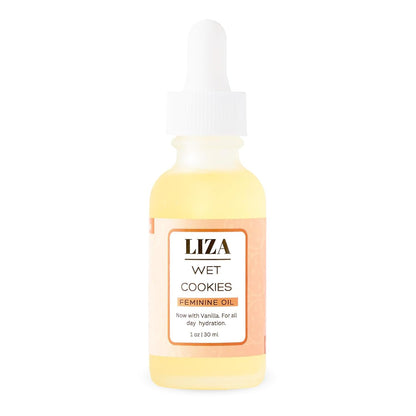 Liza Cosmetics Vanilla Wet Cookie Yoni Oil – For Ingrown Hairs, Dark Spots & Soft Skin – Sweet Scented Intimate Oil 1oz