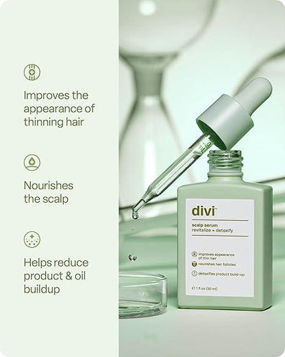 Divi Scalp Serum for Fuller, Thicker-Looking Hair & Healthy Scalp, 30ml - 1 Pack Haircare Blend