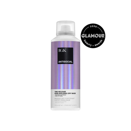 IGK ANTISOCIAL Dry Hair Mask | Bond-Building Treatment for Damaged Hair | Instant Softness & Shine | Prevents Breakage & Split Ends | Perfect for Hair Extensions