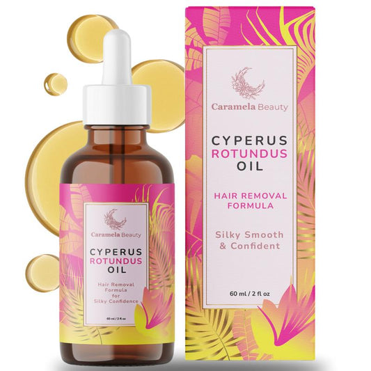 Caramela Beauty Cyperus Rotundus Oil for Natural Permanent Hair Reduction